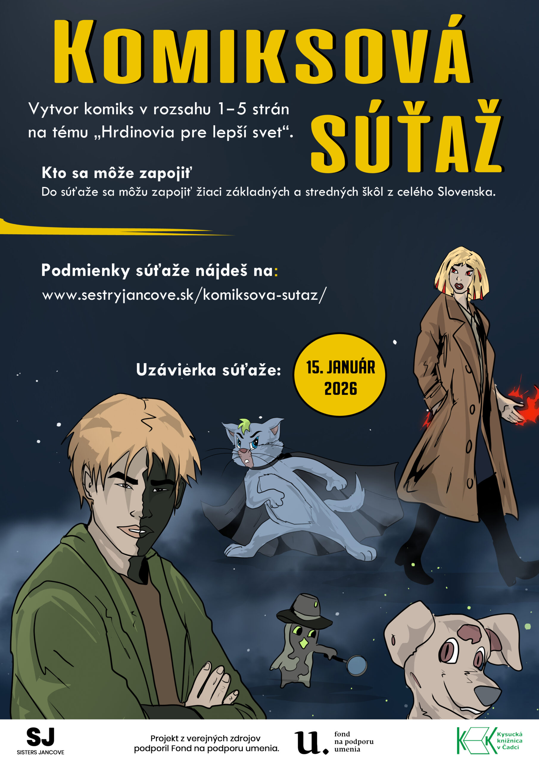 Komiksová súťaž pre deti a mládež – plagát